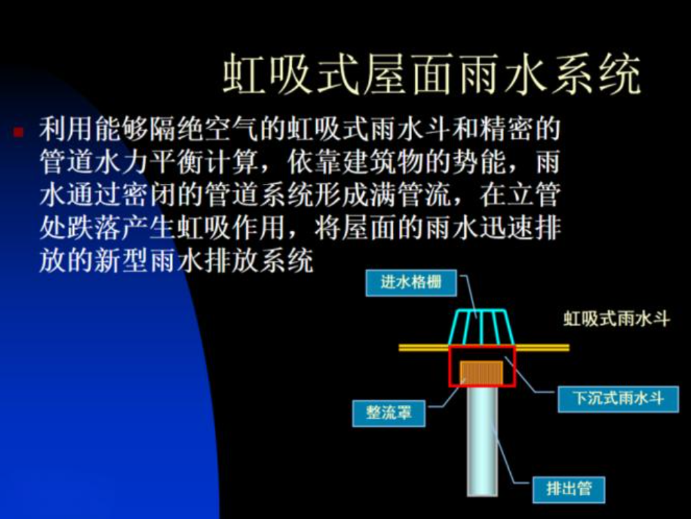 虹吸式雨水排放系統(tǒng)